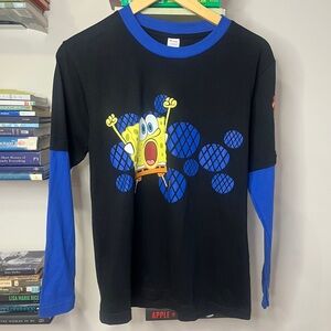 Rare Vintage SpongeBob Movie with Pop Tarts Collab Long Sleeve Tee - SzYouth M